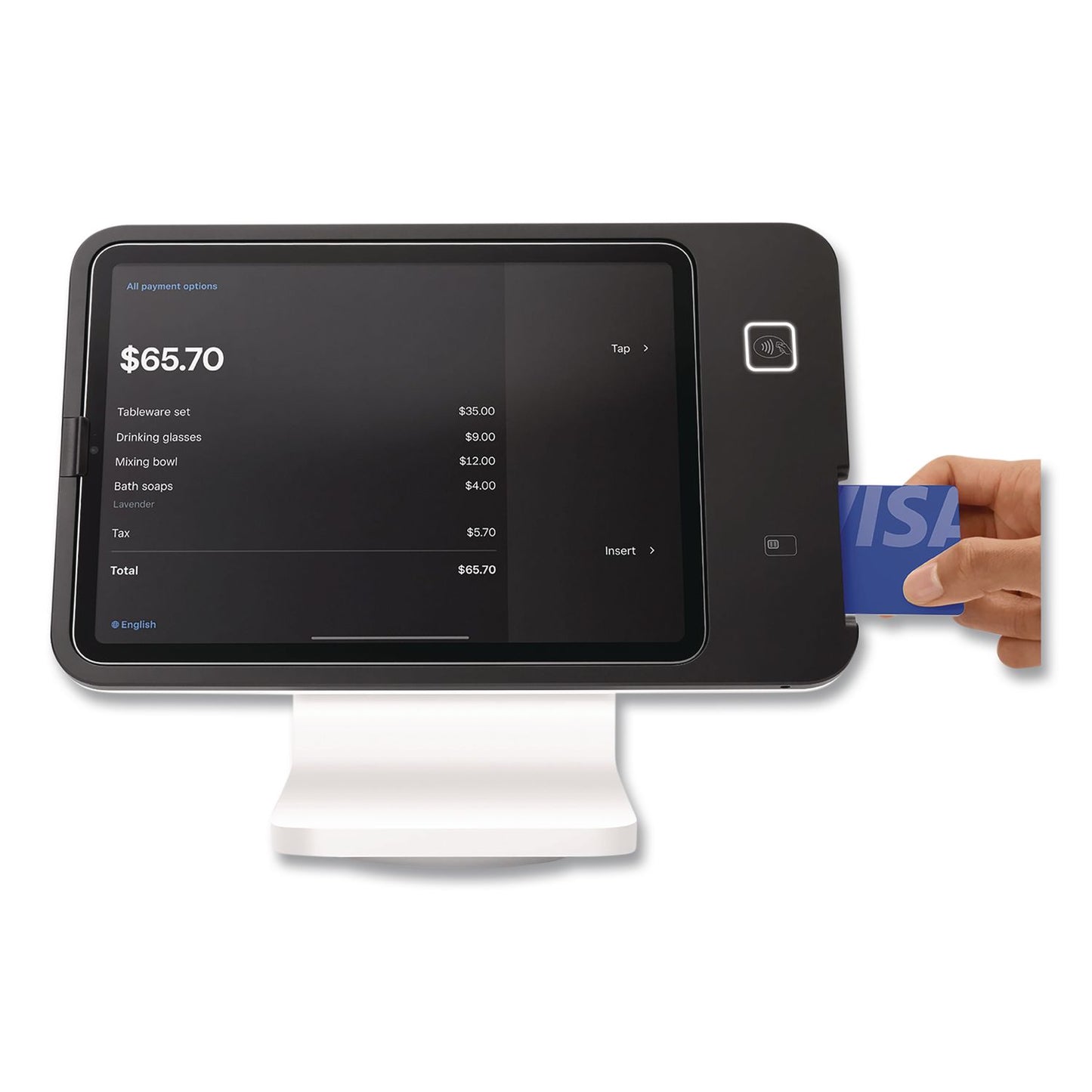 Square 2nd Generation POS Stand, 7.75 x 12.6 x 9.5, White (SQAASKU0837)