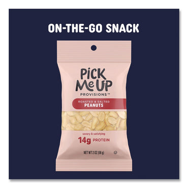 Pick Me Up Provisions™ Roasted and Salted Peanuts, 2 oz Pouch, 36/Box (PIEPM62983)