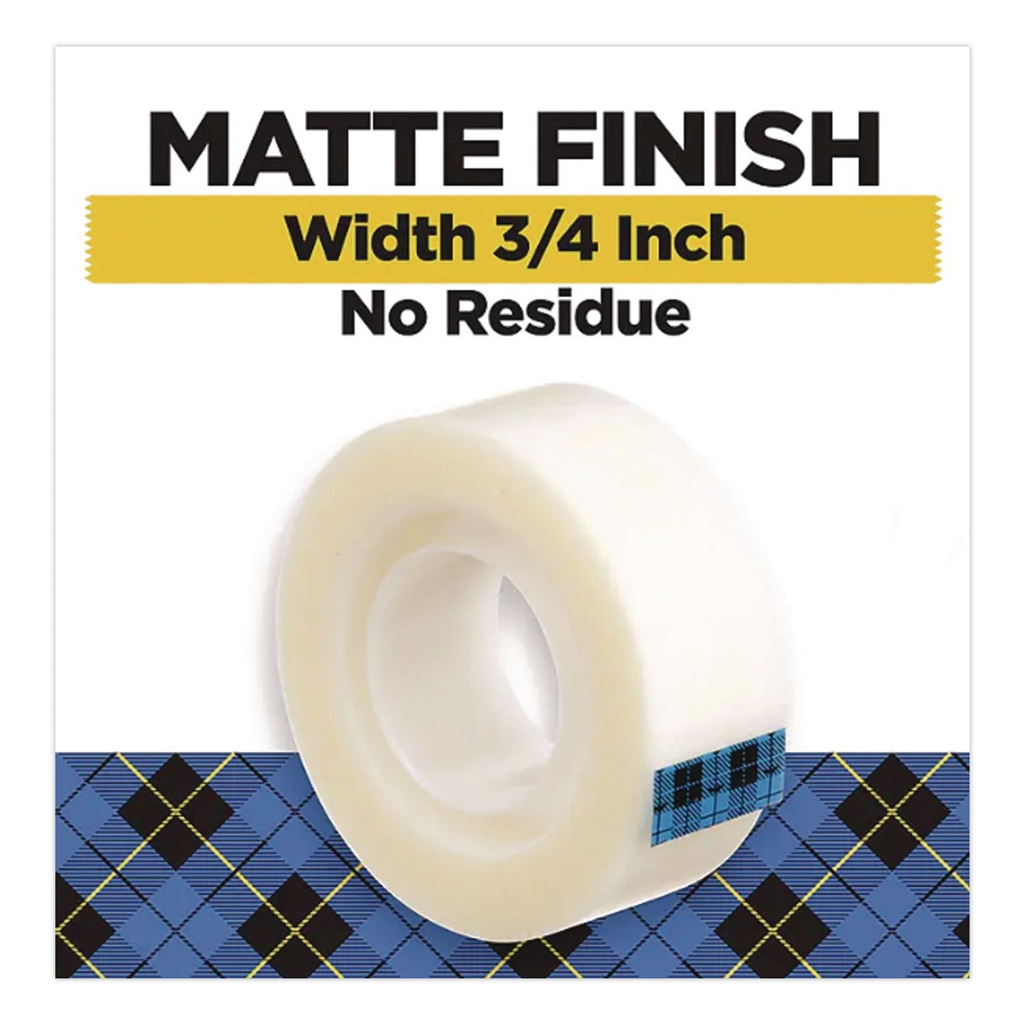 Scotch® Wall-Safe Tape, 1" Core, 0.75" x 1,296", Clear, 2/Pack (MMM7100361155)