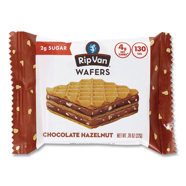 Rip Van® Wafers, Chocolate Hazelnut, 0.78 oz Packet, 16/Box (RIPRVW70519)