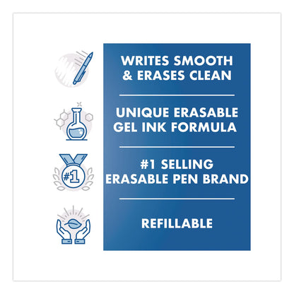 Pilot® FriXion Ball Clicker Erasable Gel Pen, Retractable, Fine 0.7 mm, Assorted Ink and Barrel Colors, 7/Pack (PIL31472)