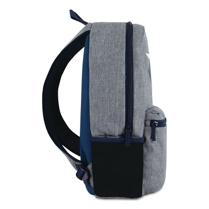 3BRAND Dual Logo Laptop Compatible Backpack, Fits Devices Up to 16", 14 x 6 x 17.5, Gray/Black (THB9AT026G3A)