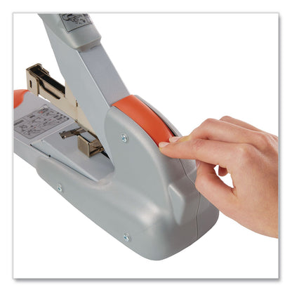 Rapid® DUAX Heavy-Duty Stapler, 20 to 170 Sheet Capacity, Silver/Orange (RPD73338)