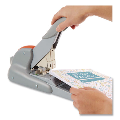 Rapid® DUAX Heavy-Duty Stapler, 20 to 170 Sheet Capacity, Silver/Orange (RPD73338)