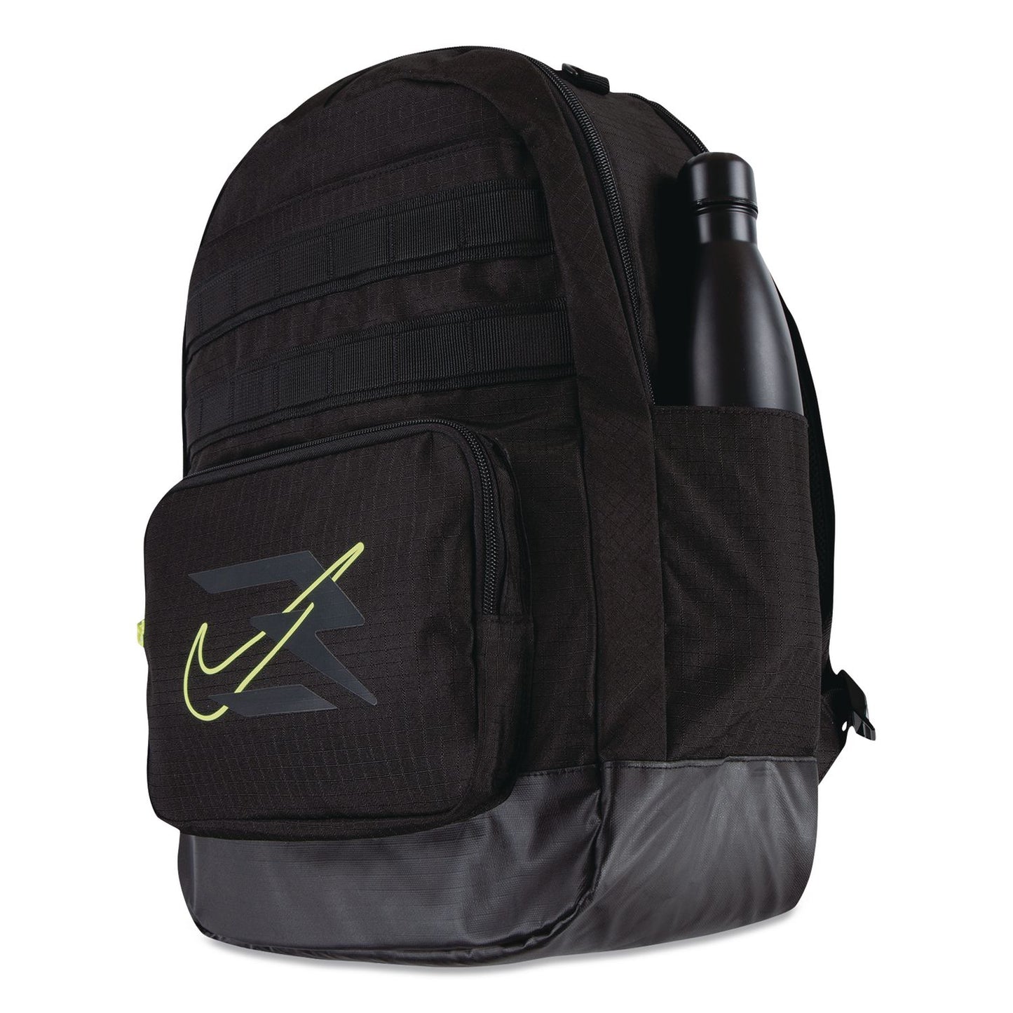 3BRAND Russell Wilson Nike Pro Laptop Backpack, Fits Devices Up to 17", 13 x 7 x 19, Black/Green (THB9AT047023)