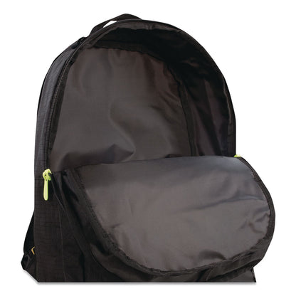 3BRAND Russell Wilson Nike Pro Laptop Backpack, Fits Devices Up to 17", 13 x 7 x 19, Black/Green (THB9AT047023)