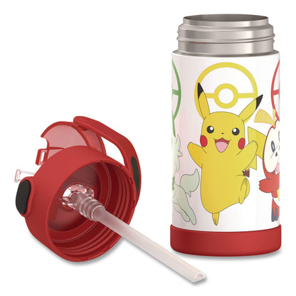Thermos® FUNtainer Pokemon Stainless Steel Vacuum Insulated Water Bottle, 12 oz, Multicolor (THZF4105PM6M)