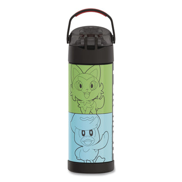 Thermos® FUNtainer Pokemon Stainless Steel Vacuum Insulated Water Bottle, 16 oz, Multicolor (THZF42105PM6M)