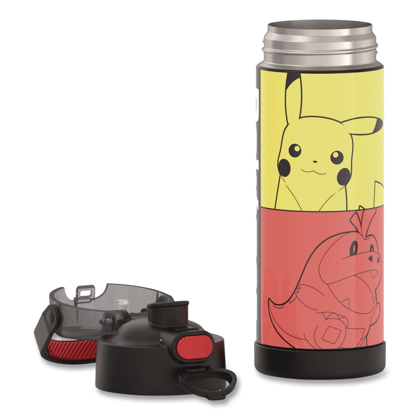 Thermos® FUNtainer Pokemon Stainless Steel Vacuum Insulated Water Bottle, 16 oz, Multicolor (THZF42105PM6M)