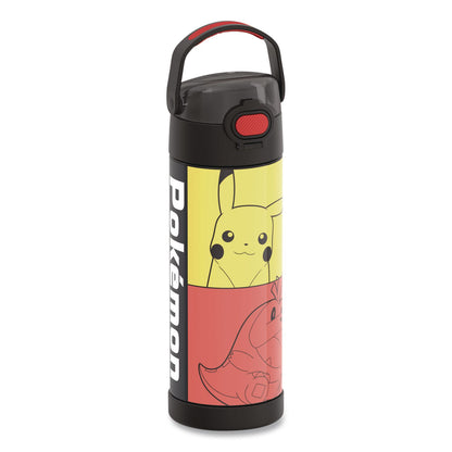 Thermos® FUNtainer Pokemon Stainless Steel Vacuum Insulated Water Bottle, 16 oz, Multicolor (THZF42105PM6M)