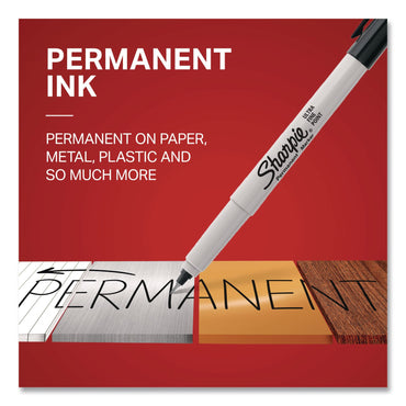 Sharpie® Ultra Fine Tip Permanent Marker, Ultra-Fine Tip, Assorted Colors, 8/Pack (SAN37600PP)