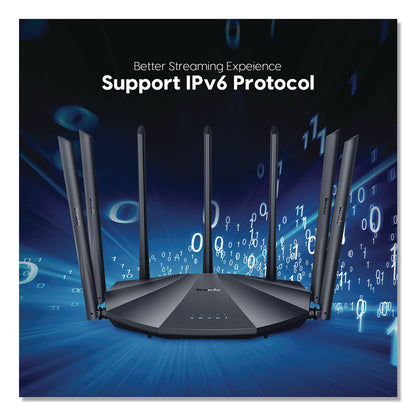 Tenda AC23 AC2100 Dual-Band Gigabit Wireless Router, 4 Ports, Dual-Band 2.4 GHz/5 GHz (TNDAC23)