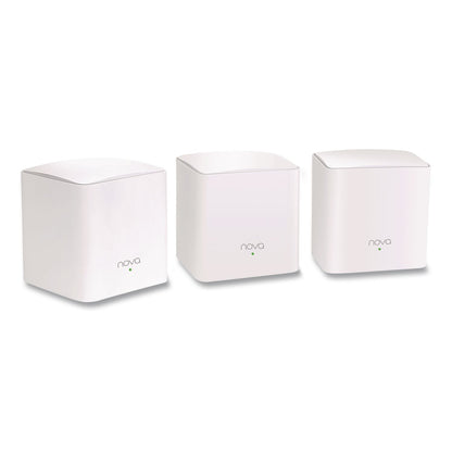 Tenda MW5G3PK AC1200 Whole-Home Mesh Wi-Fi System, 2 Ports, Dual-Band 2.4 GHz/5 GHz (TNDNOVAMW5G3PK)
