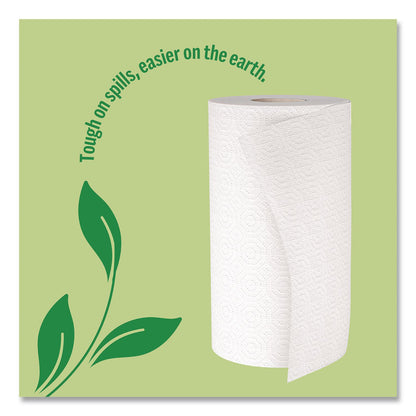 Perk™ Eco Recycled Paper Towels, 2-Ply, 11 x 5.9, White, 156 Sheets/Roll, 8 Rolls/Pack (PRKPK63227)