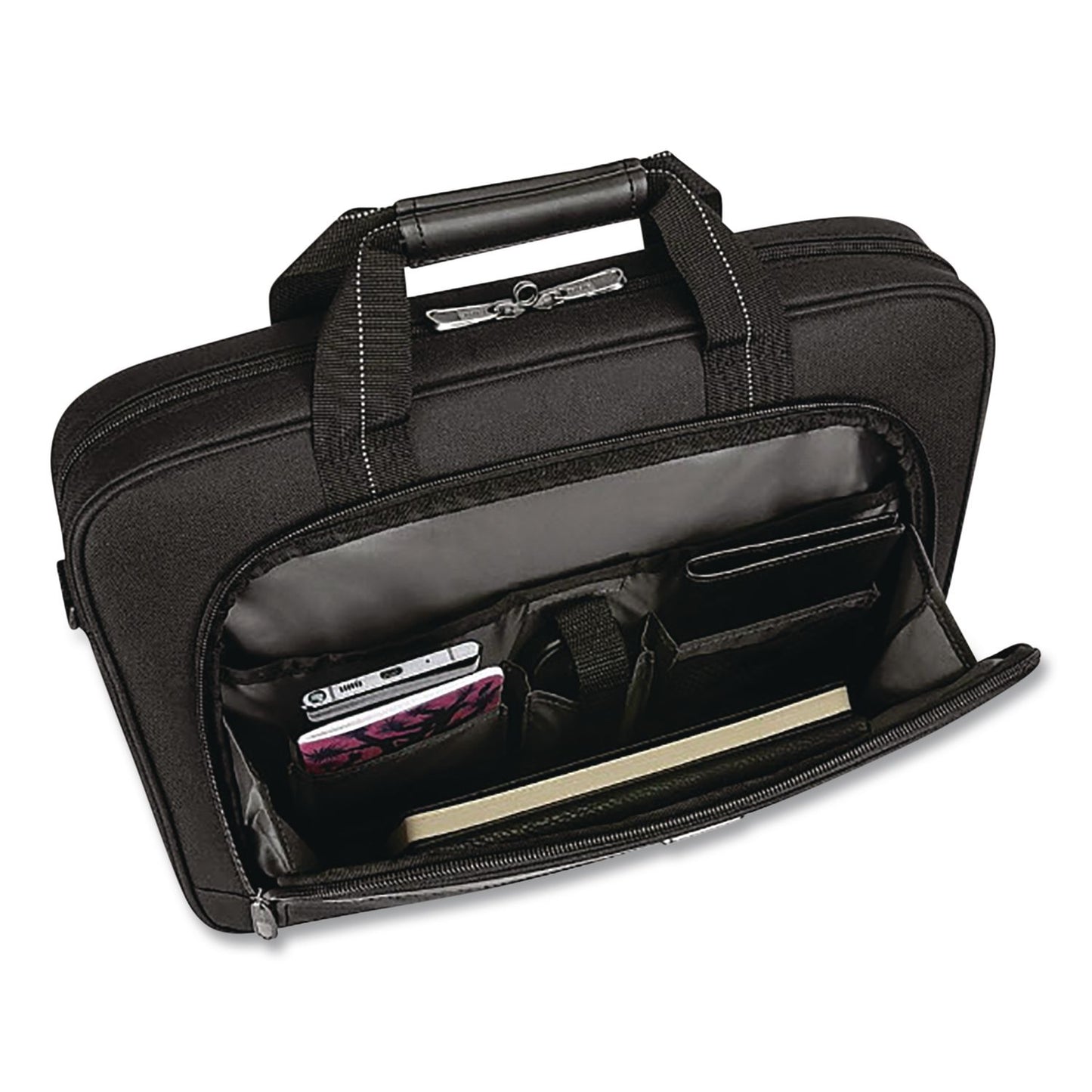 Targus® Classic Slim Laptop Briefcase, Fits Devices Up to 16", 16.75 x 3.25 x 12.8, Black (TRGTCT027US)