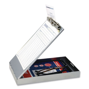 Saunders Redi-Rite Aluminum Storage Clipboard, 1" Clip Capacity, Holds 6 x 10 Sheets, Silver (SAUSAU00213)