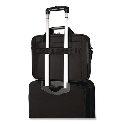 Targus® Classic Slim Laptop Briefcase, Fits Devices Up to 16", 16.75 x 3.25 x 12.8, Black (TRGTCT027US)