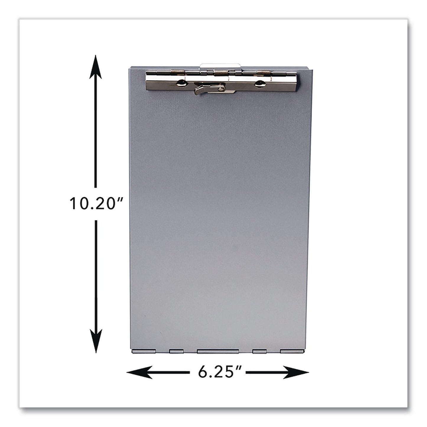 Saunders Redi-Rite Aluminum Storage Clipboard, 1" Clip Capacity, Holds 6 x 10 Sheets, Silver (SAUSAU00213)