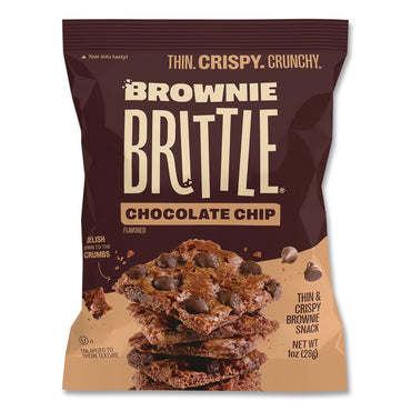 Sheila G’s™ Brownie Brittle™ Crunchy Brownie Snack Variety Pack, Chocolate Chip and Salted Caramel, 2 oz Bag, 20/Carton (SHAKAR01416)
