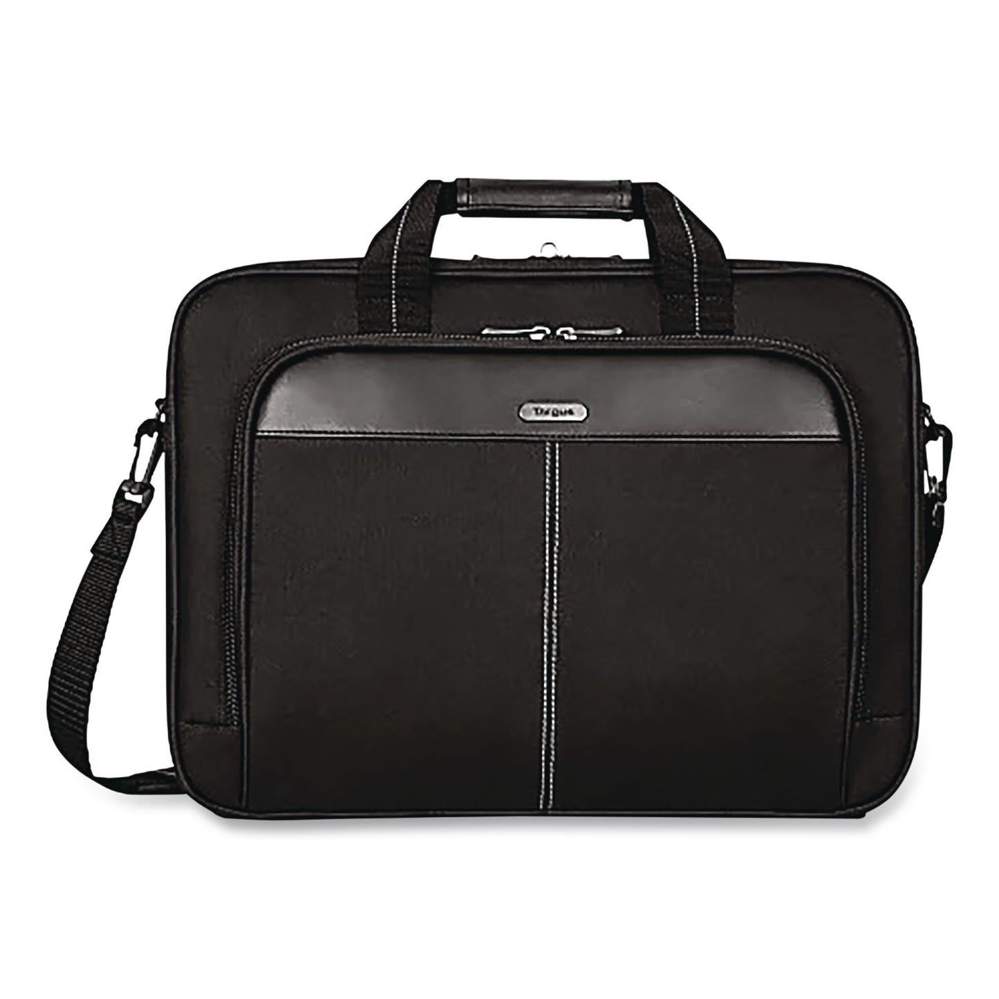 Targus® Classic Slim Laptop Briefcase, Fits Devices Up to 16", 16.75 x 3.25 x 12.8, Black (TRGTCT027US)