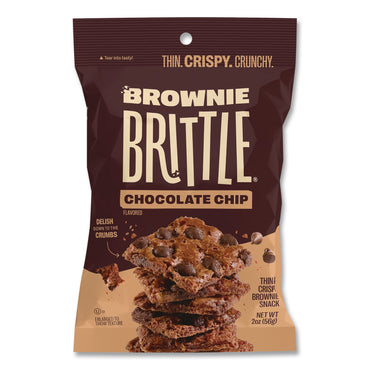 Sheila G’s™ Brownie Brittle™ Chocolate Chip Crisps, 2 oz Bag, 24/Carton (SHASGB01122)