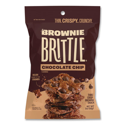 Sheila G’s™ Brownie Brittle™ Chocolate Chip Crisps, 2 oz Bag, 24/Carton (SHASGB01122)