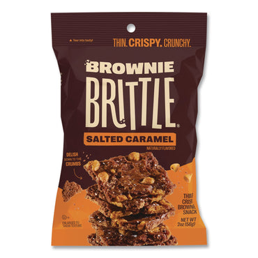 Sheila G’s™ Brownie Brittle™ Salted Caramel Brownie Snack, 2 oz Bag, 24/Carton (SHASGB01132)