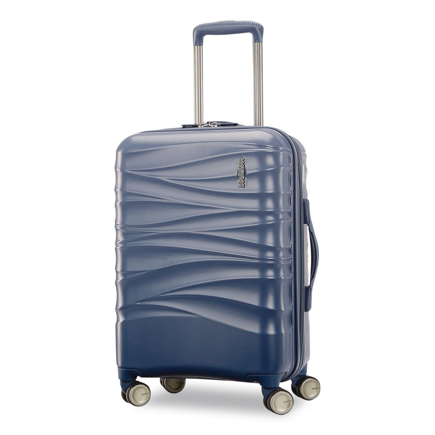 AMERICAN TOURISTER Cascade Hardside Spinner Suitcase, 15 x 9.5 x 22, Slate Blue (SML143244E264)