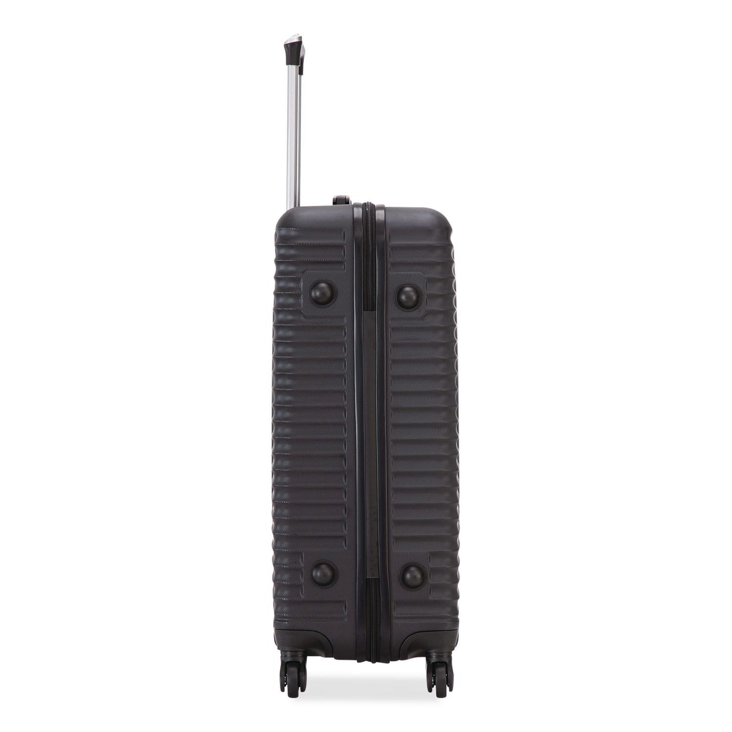 TUCCI VOYAGE Vertice ABS 2-Piece Luggage Set, Black (TUIV000102PCBLK)