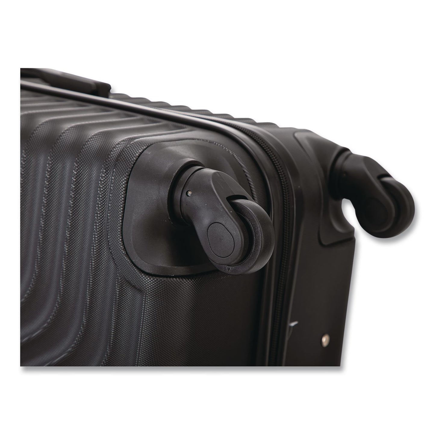 TUCCI VOYAGE Vertice ABS 2-Piece Luggage Set, Black (TUIV000102PCBLK)