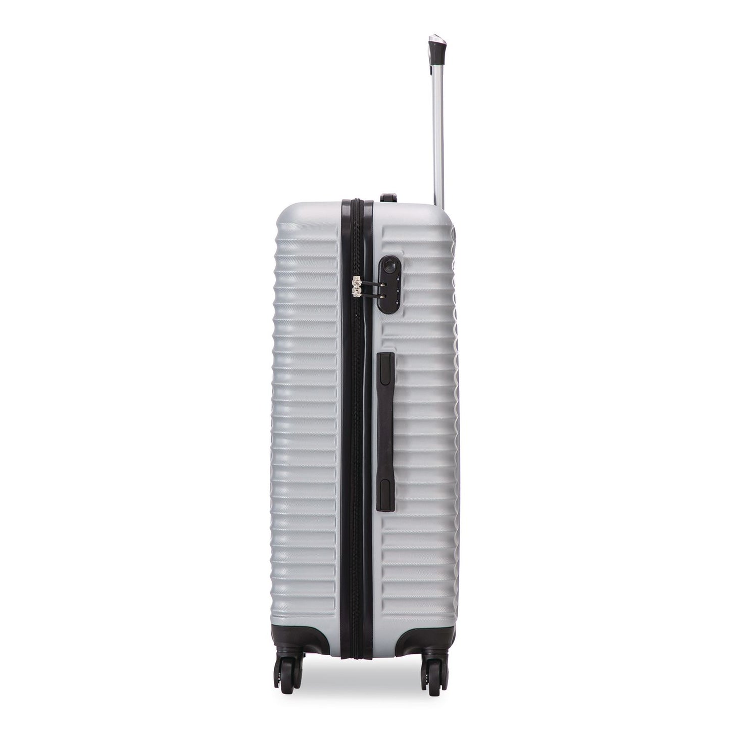 TUCCI VOYAGE Vertice ABS 2-Piece Luggage Set, Silver (TUIV000102PCSLV)