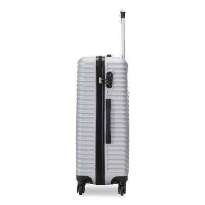 TUCCI VOYAGE Vertice ABS 2-Piece Luggage Set, Silver (TUIV000102PCSLV)