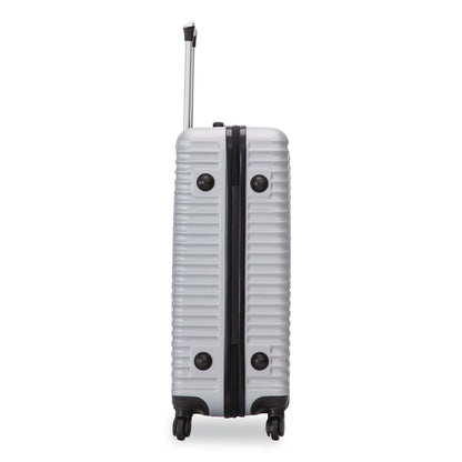 TUCCI VOYAGE Vertice ABS 2-Piece Luggage Set, Silver (TUIV000102PCSLV)
