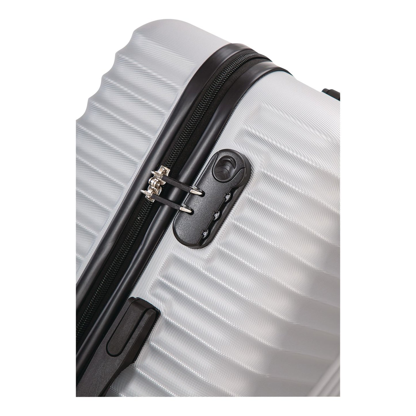 TUCCI VOYAGE Vertice ABS 2-Piece Luggage Set, Silver (TUIV000102PCSLV)