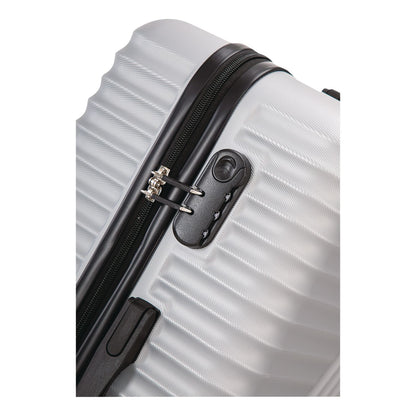 TUCCI VOYAGE Vertice ABS 2-Piece Luggage Set, Silver (TUIV000102PCSLV)