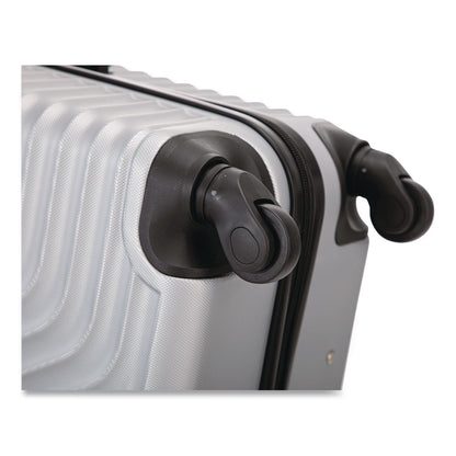 TUCCI VOYAGE Vertice ABS 2-Piece Luggage Set, Silver (TUIV000102PCSLV)