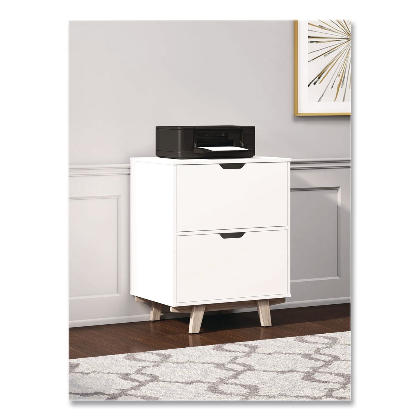 Thomasville® Whitney 2-Drawer Lateral File Cabinet, Letter/Legal Size File Drawers, 23.75" x 20" x 31.25", White (TVFSPLSWHLFTV)
