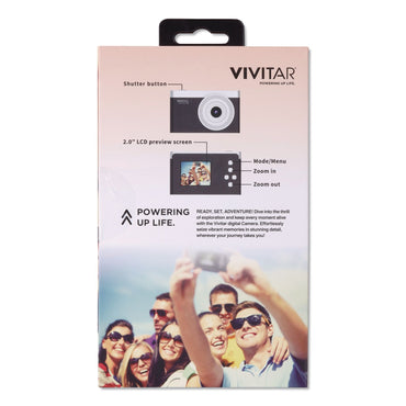 Vivitar® Point Shoot Digital Camera, Black (VVTVECXX75BLK)