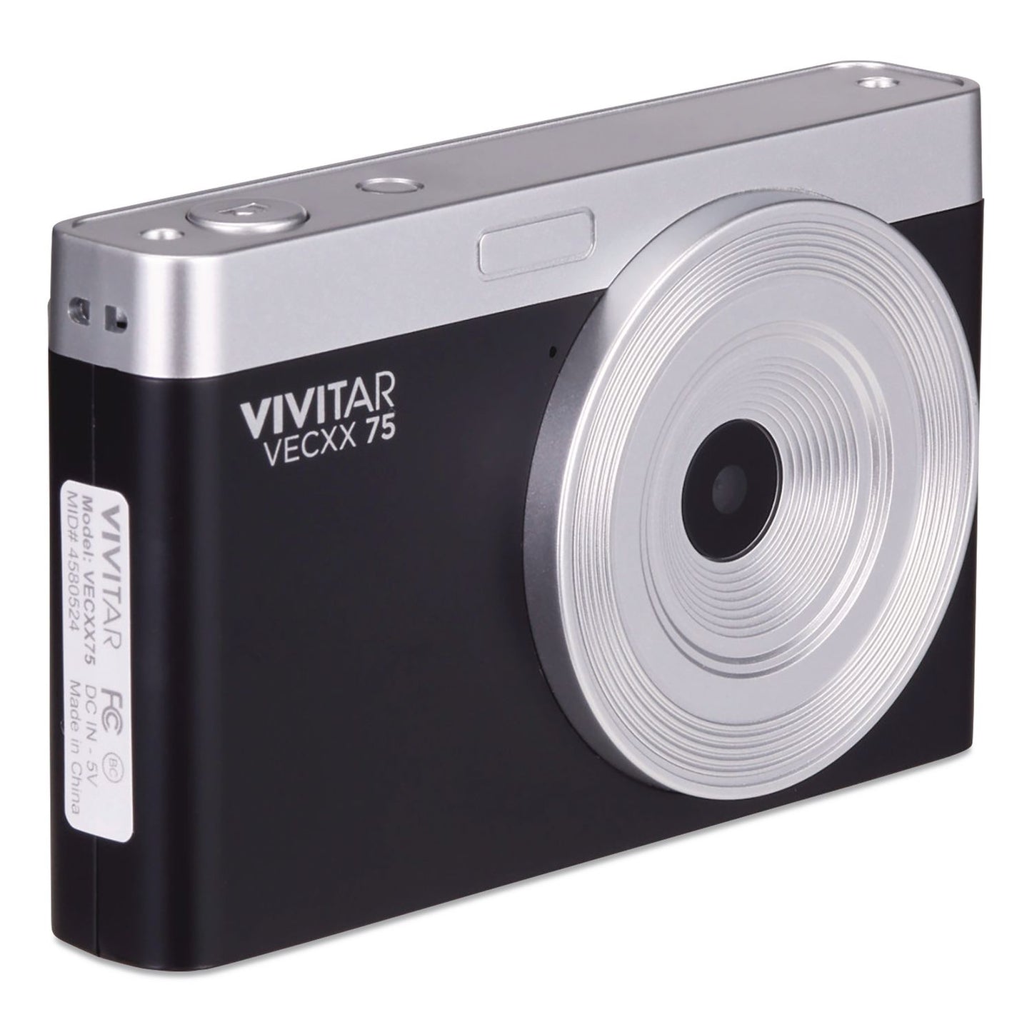 Vivitar® Point Shoot Digital Camera, Black (VVTVECXX75BLK)