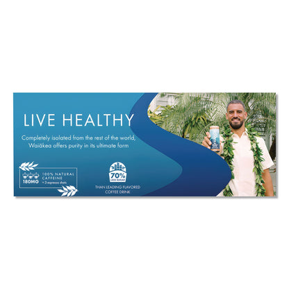 Waiakea® Hawaiian Volcanic Cold Brew Coffee, Mauna Mocha, 11 oz Can, 12/Carton (WAINOV00627)