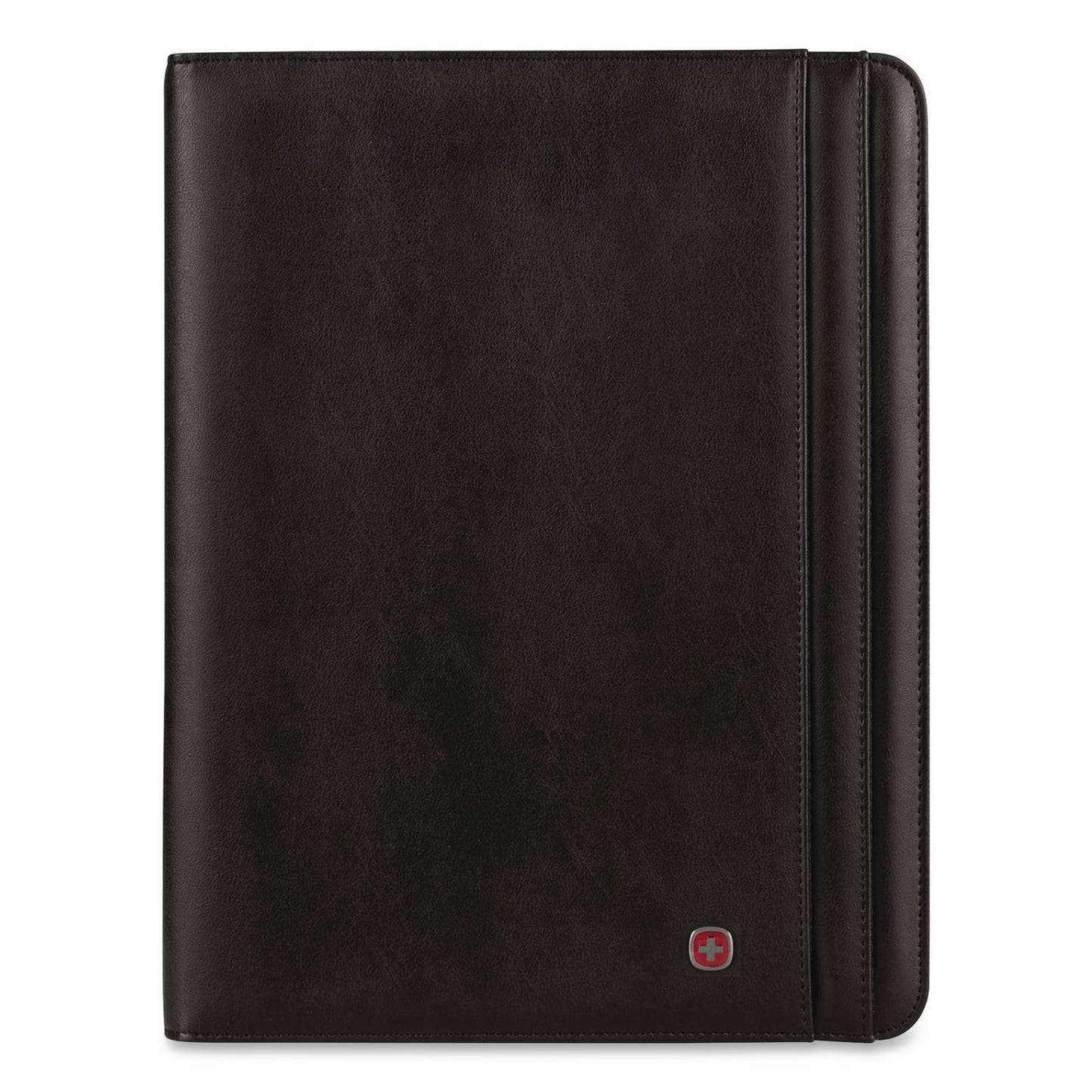 Wenger® Merit Vinyl Padfolio, 8.5 x 11 Pad, 10.2 x 13, Open Style Closure, Black (WNG601388)