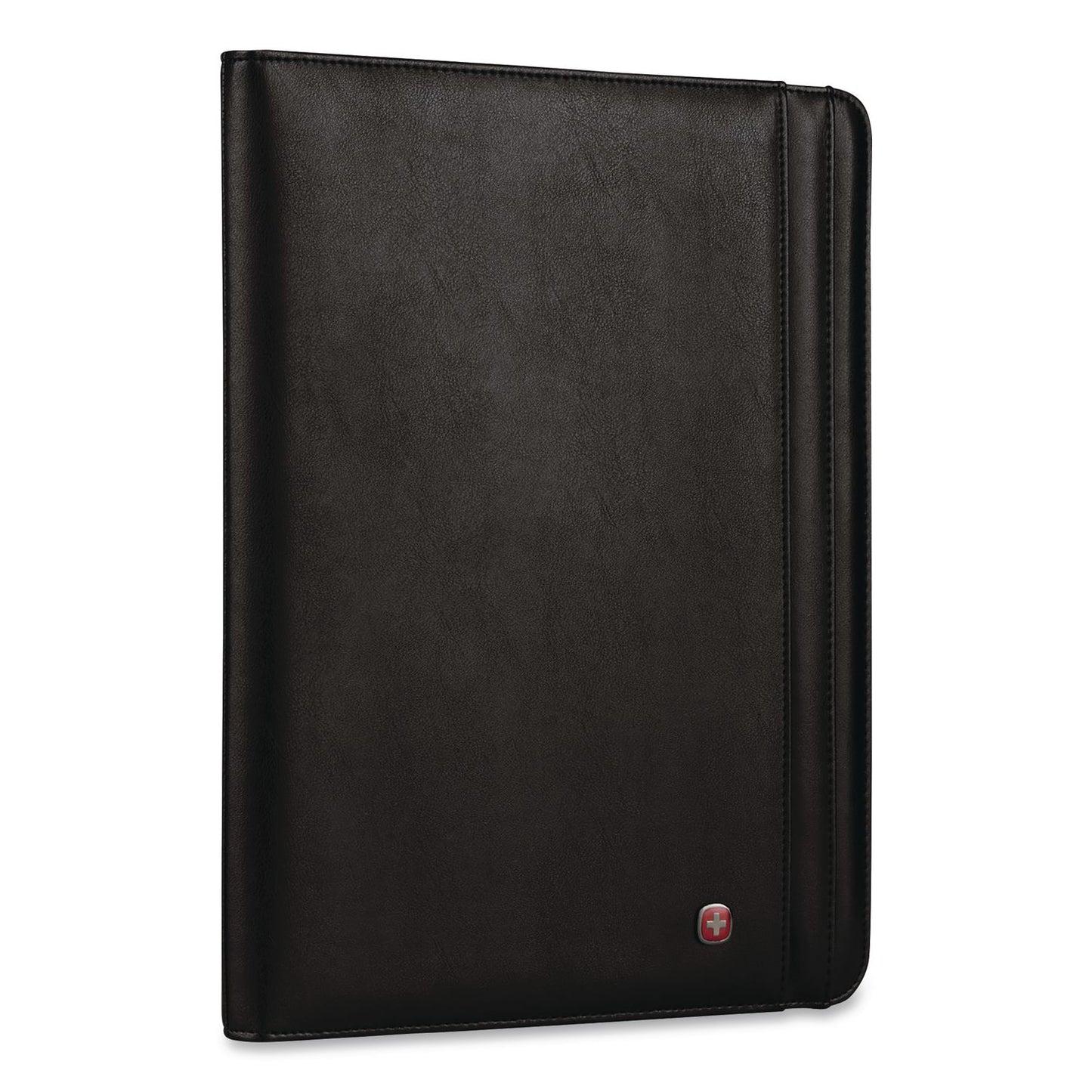 Wenger® Merit Vinyl Padfolio, 8.5 x 11 Pad, 10.2 x 13, Open Style Closure, Black (WNG601388)