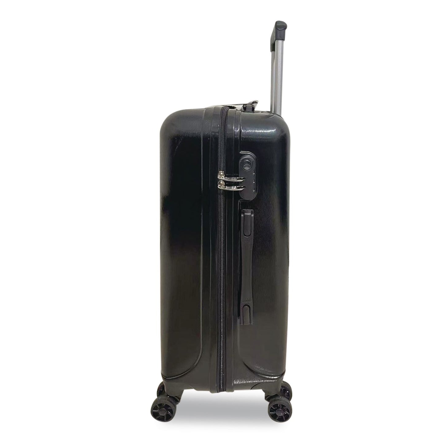 TUCCI FORTE Banda ABS 3-Piece Luggage Set, Black (TUIF000103PCBLK)