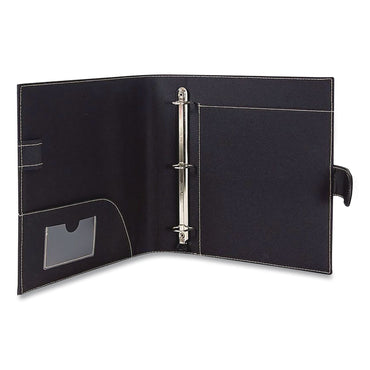 It's Academic D-Ring Non-View Binder, 3 Rings, 1" Capacity, 8.5 x 11, Black (AMX92875)