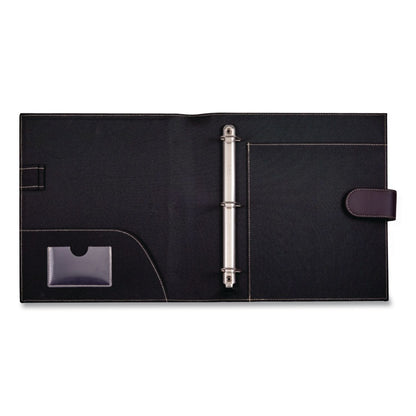 It's Academic D-Ring Non-View Binder, 3 Rings, 1" Capacity, 8.5 x 11, Black (AMX92875)