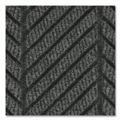 M+A Matting WaterHog Max Herringbone Classic Mat, Rectangular, Black Smoke Surface, 45" x 70" (ANM22407046170)
