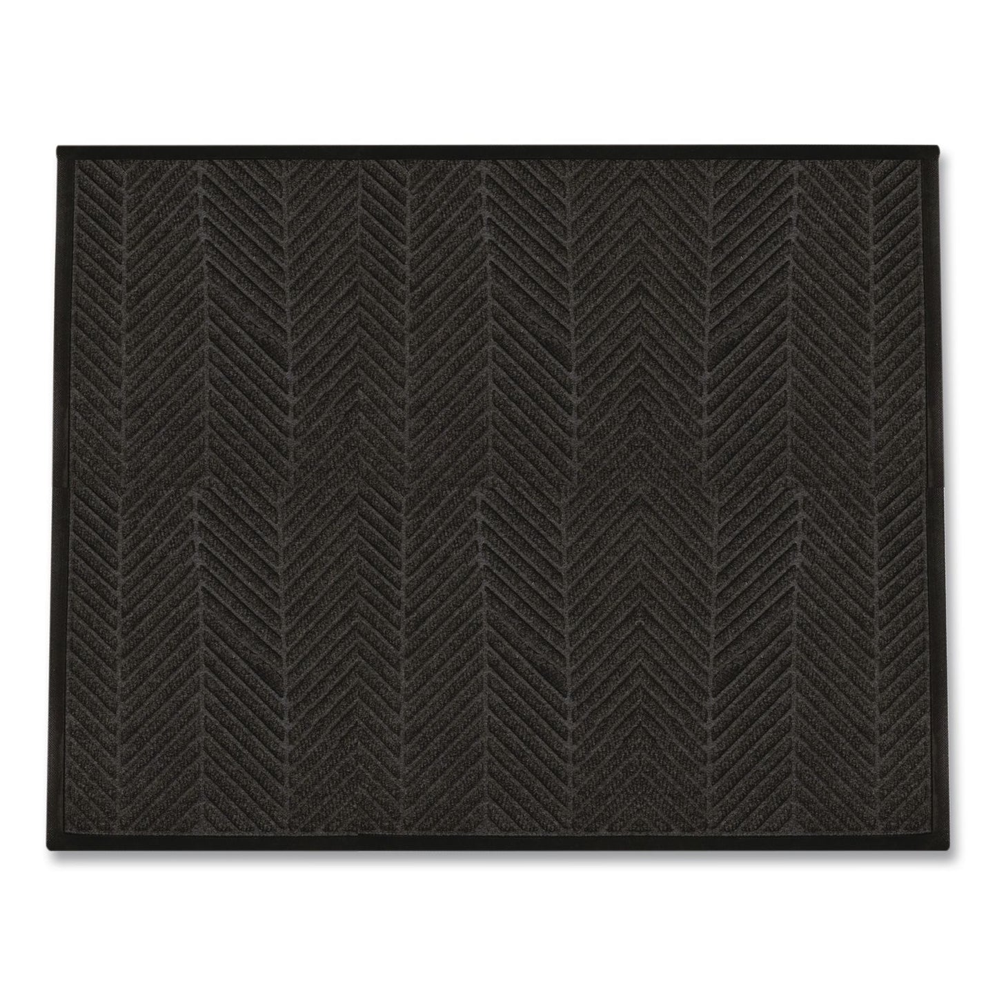 M+A Matting WaterHog Max Herringbone Classic Mat, Rectangular, Black Smoke Surface, 45" x 70" (ANM22407046170)
