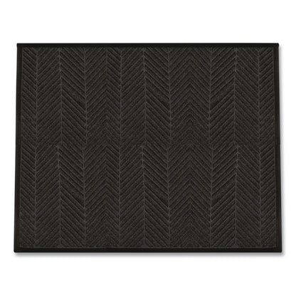 M+A Matting WaterHog Max Herringbone Classic Mat, Rectangular, Black Smoke Surface, 45" x 70" (ANM22407046170)