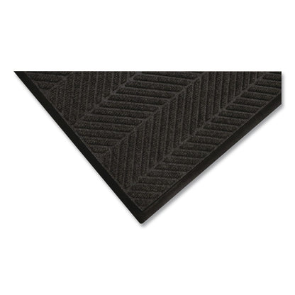 M+A Matting WaterHog Max Herringbone Classic Mat, Rectangular, Black Smoke Surface, 45" x 70" (ANM22407046170)