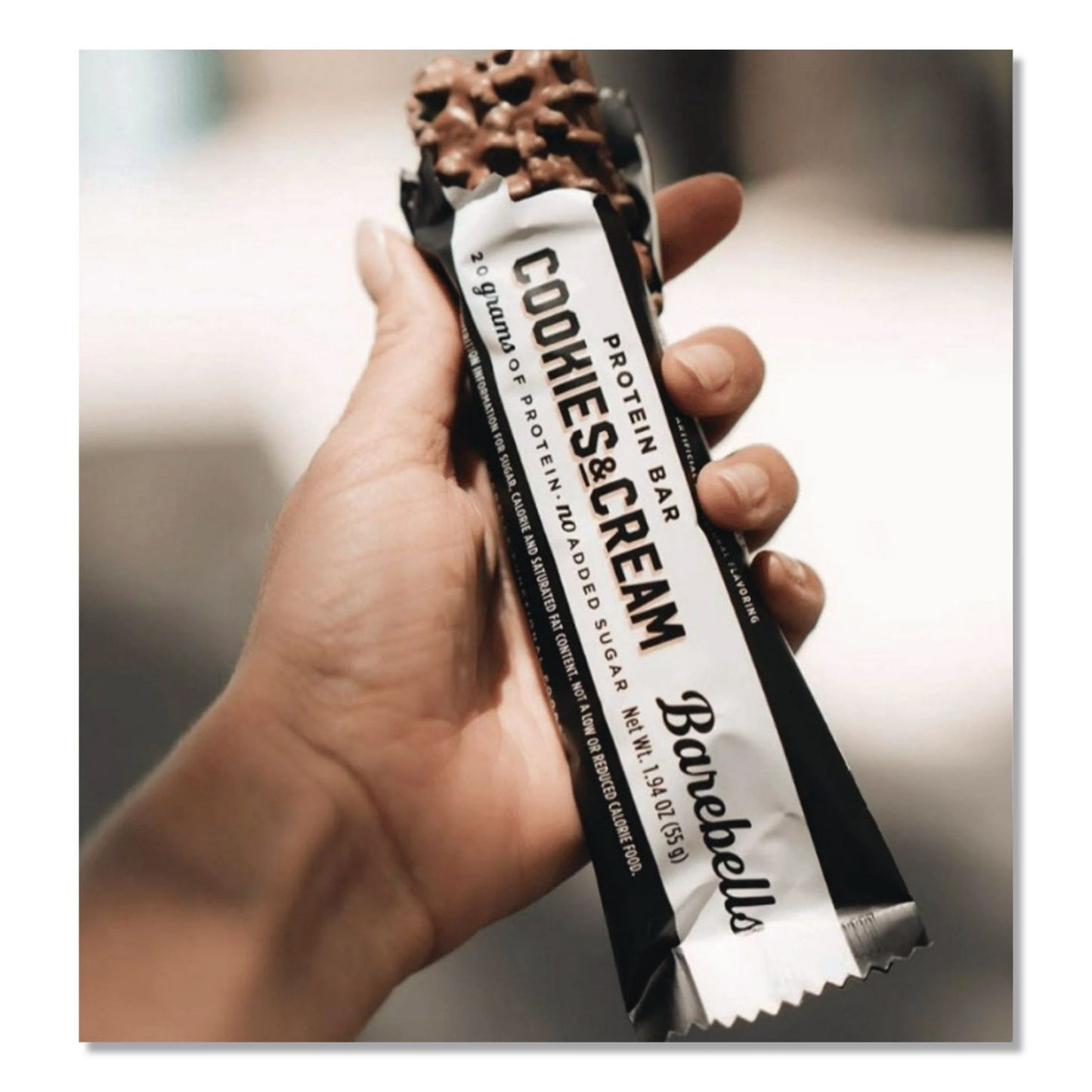 Barebells Cookies and Cream Protein Bars, 1.9 oz Individually Wrapped, 12/Box (BEBVTN42964)